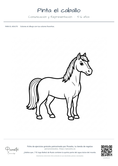 Vista previa: Pinta el caballo