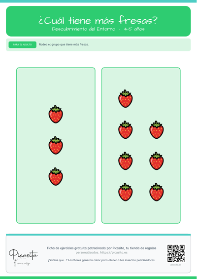 Vista previa: ¿Cuál tiene más fresas?