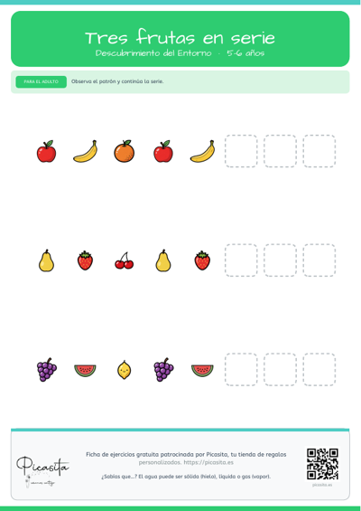 Vista previa: Tres frutas en serie